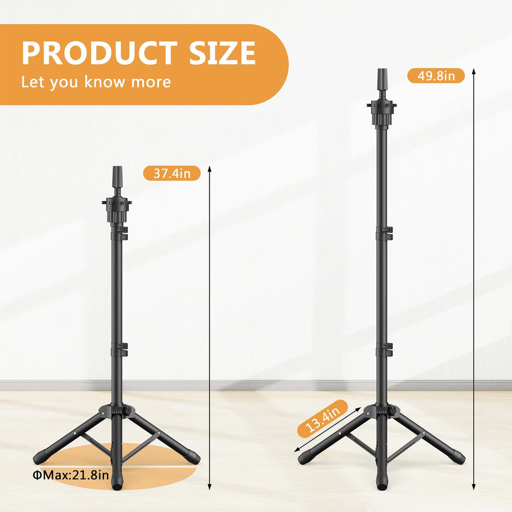 Retbtnm Wig Head Stand anti-slip base providing stable styling