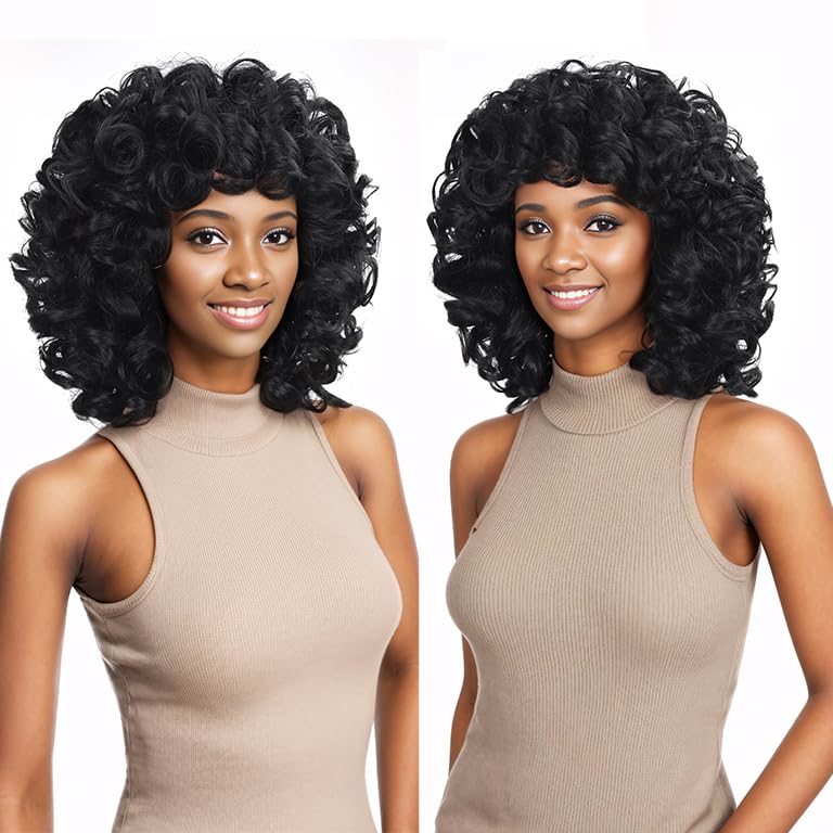 Retoleca natural-black 14in wig suits daily wear and easy party styling.