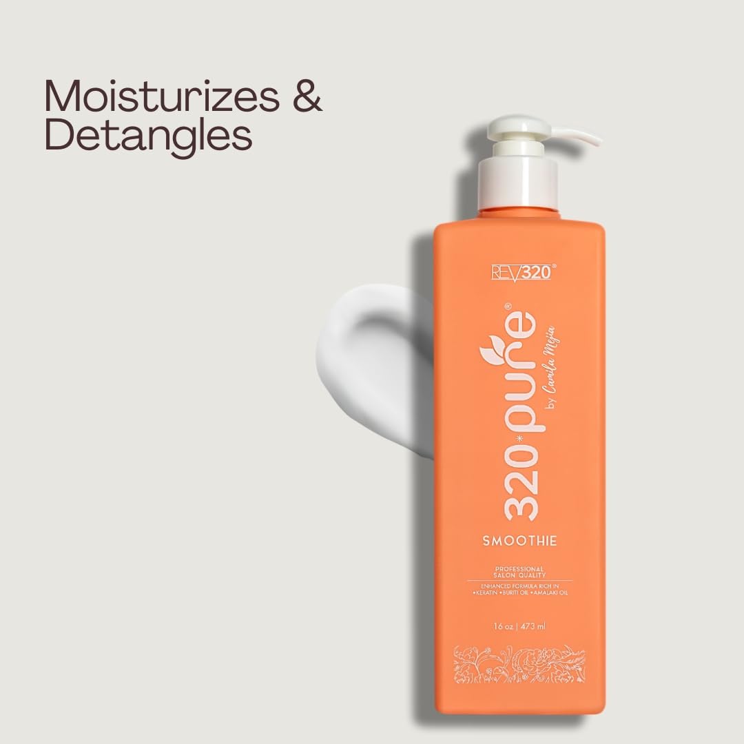 Rev320 hydrating repair image depicting moisture-rich formula on dry hair.