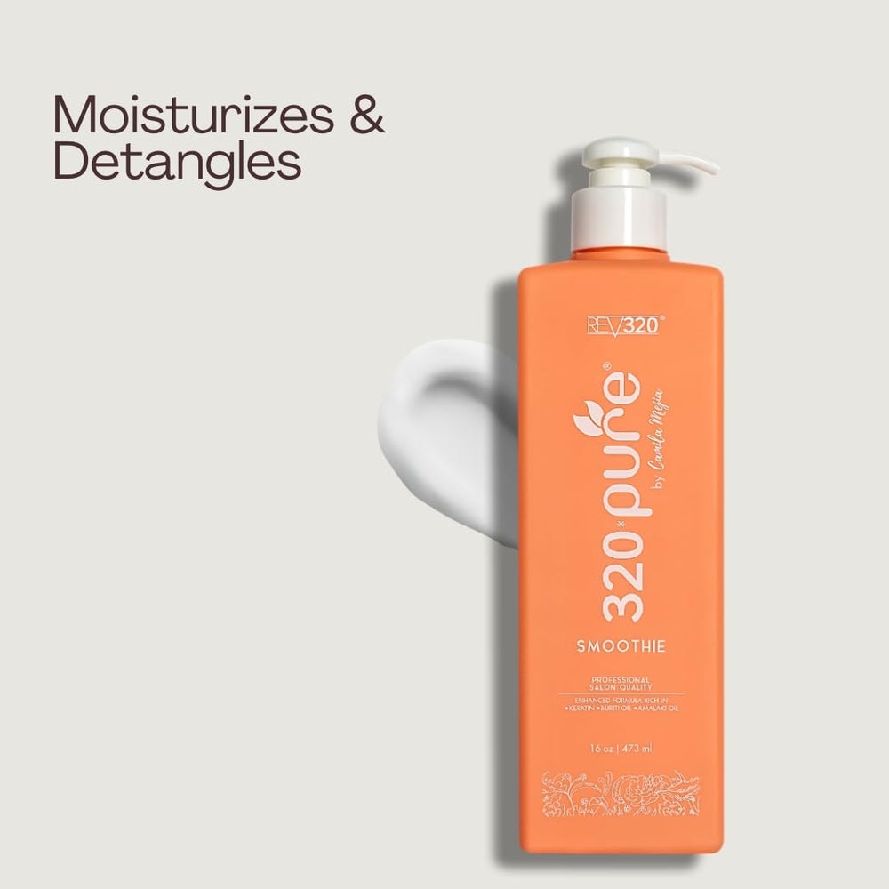 Rev320 hydrating repair image depicting moisture-rich formula on dry hair.