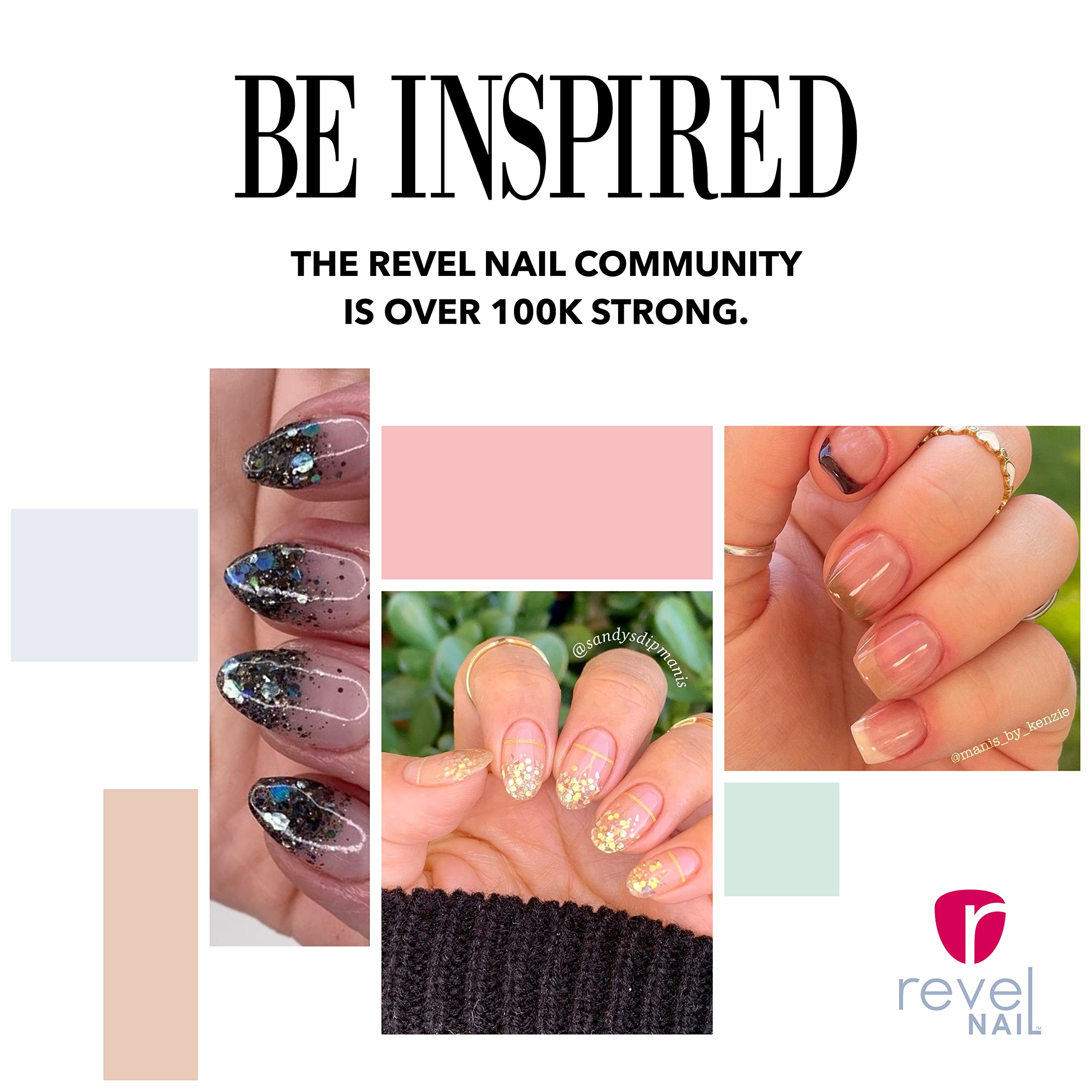 Revel Nail calcium and vitamin E-infused formula close-up emphasizes fortified protection.