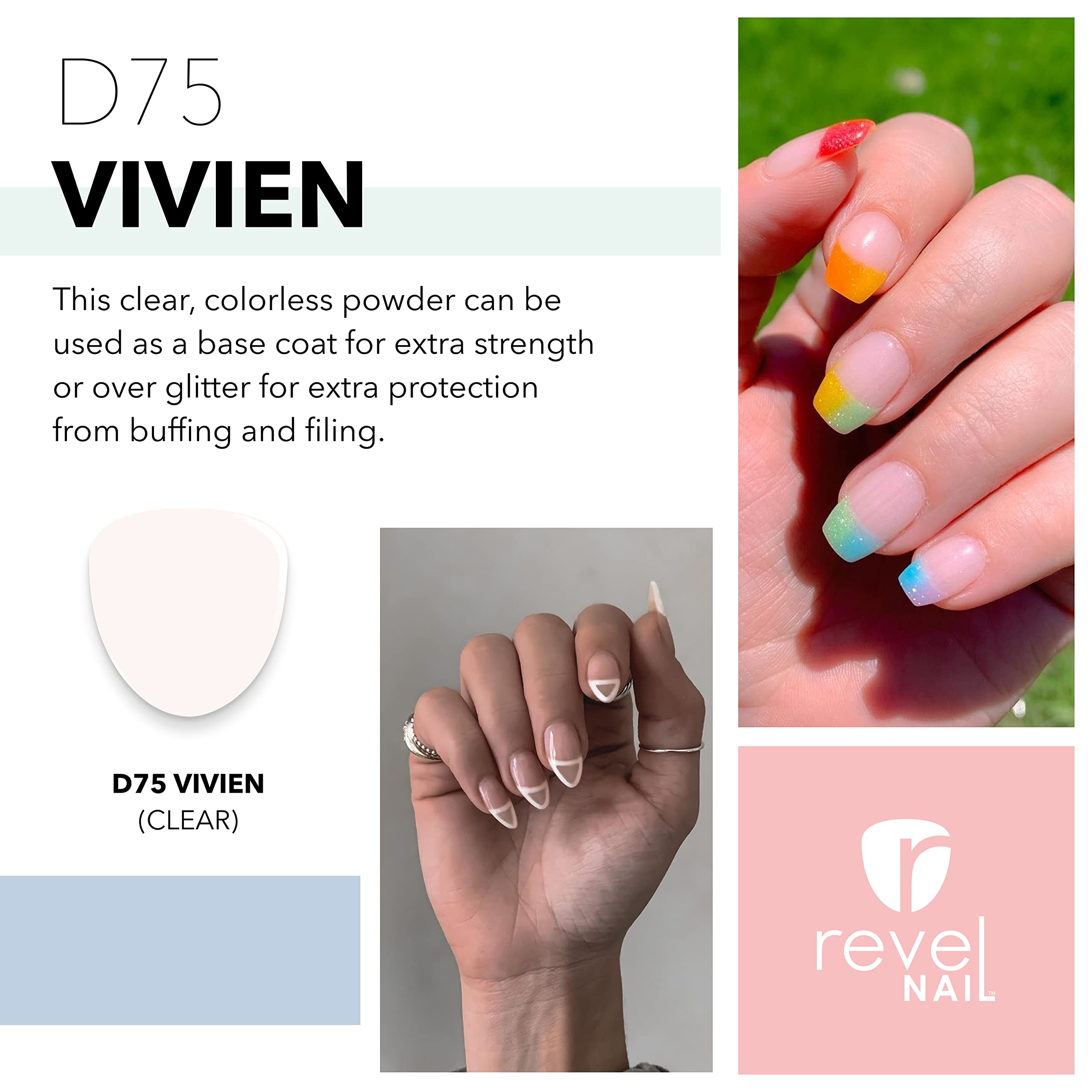 Revel Nail Vivien sheer swatches reveal a natural-looking sheer finish for versatile nail art.