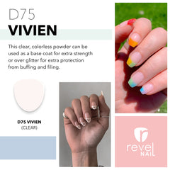 Revel Nail Vivien sheer swatches reveal a natural-looking sheer finish for versatile nail art.