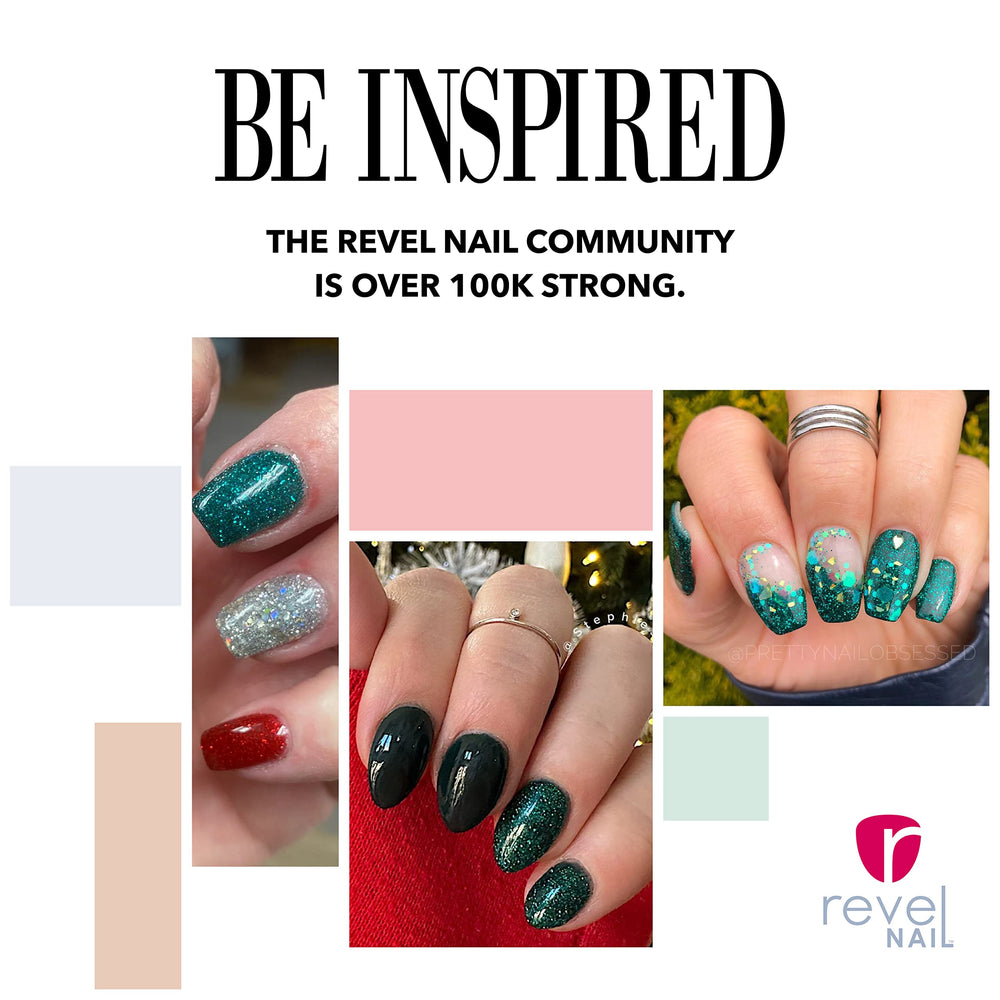 Revel Nail Dip Powder fortified with vitamin E and calcium nourishes nails.