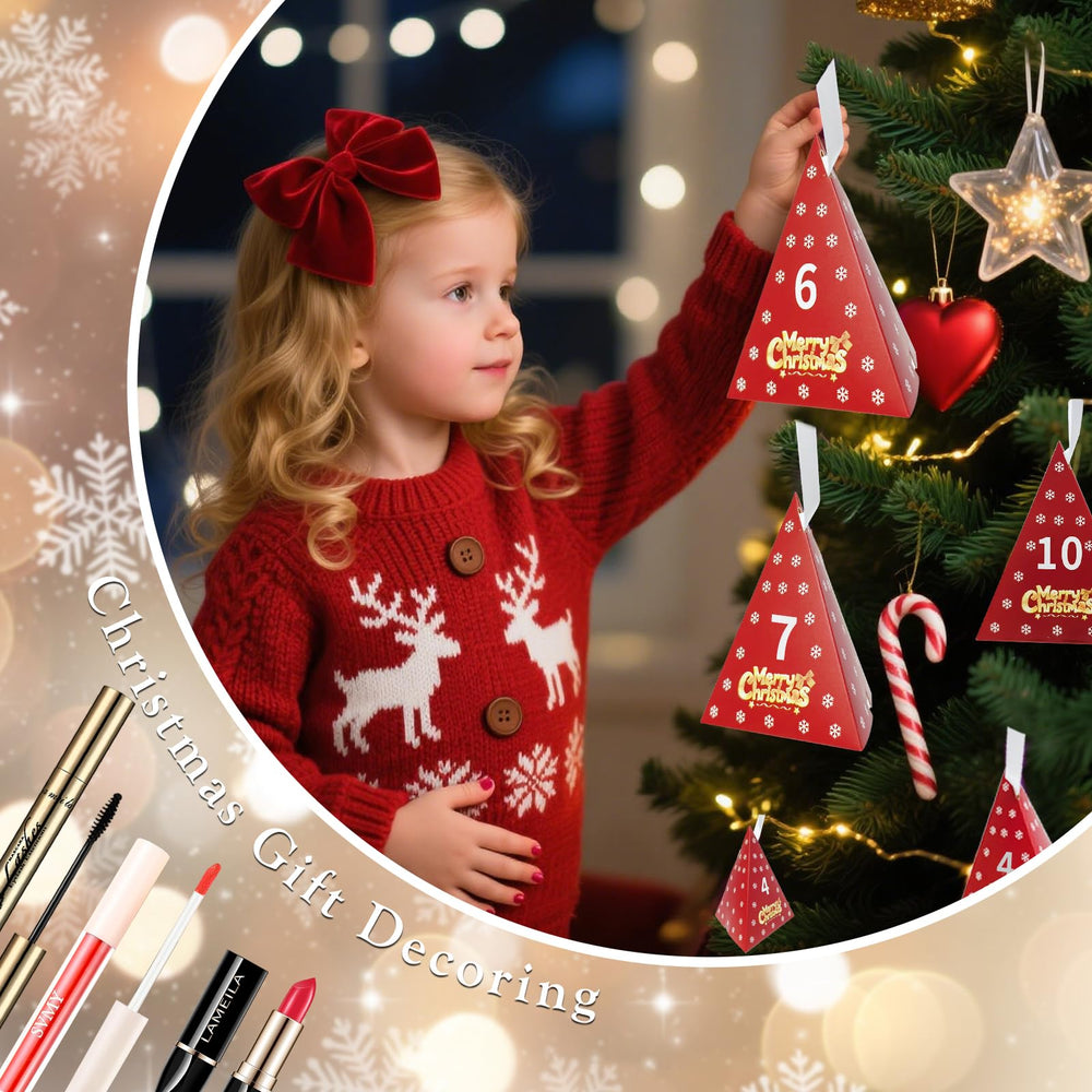 RevoNext makeup advent calendar includes mascara clip and palettes for quick festive looks.