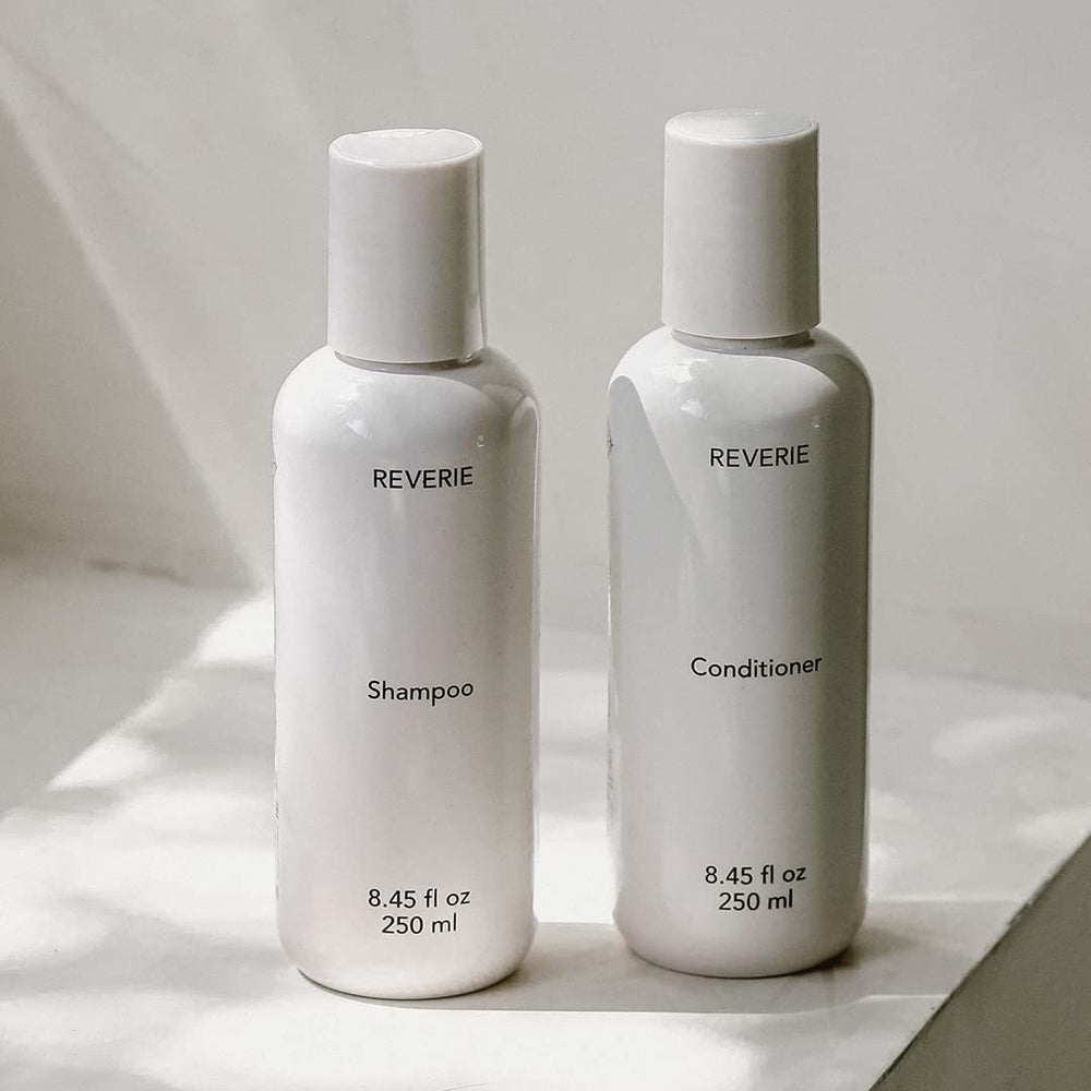 REVERIE Natural Balancing Shampoo amino acids sweet almond oil—strengthens and nourishes.