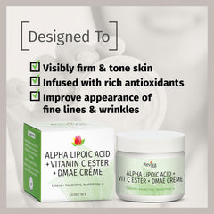 Reviva Labs Vitamin C Ester antioxidant boost for brighter tone.