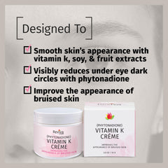 Close-up of natural fruit extracts in Reviva Labs Vitamin K Creme