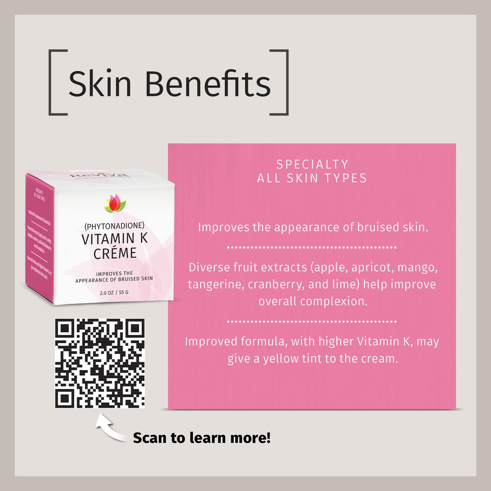 Soybean oil emulsion visible in Reviva Labs Vitamin K Creme texture