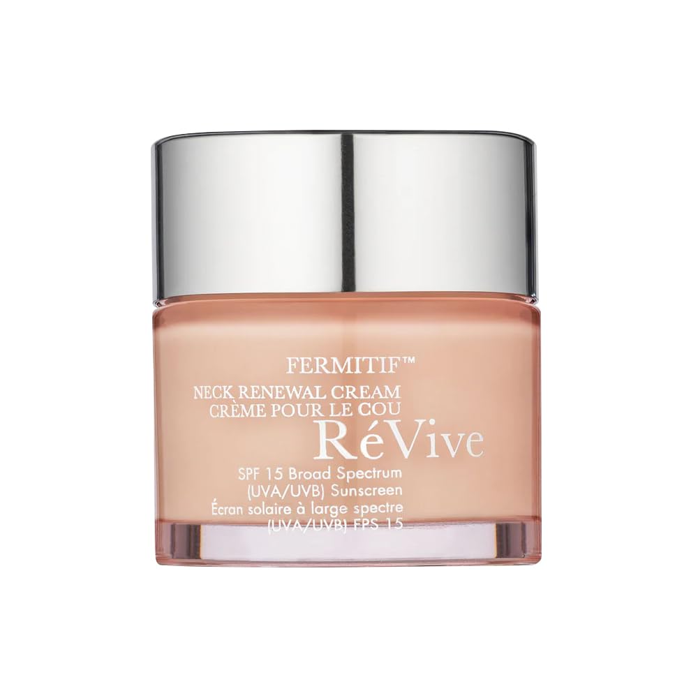 RéVive Fermitif neck-renewal-cream-jar image highlights rich texture for hydration and firming.