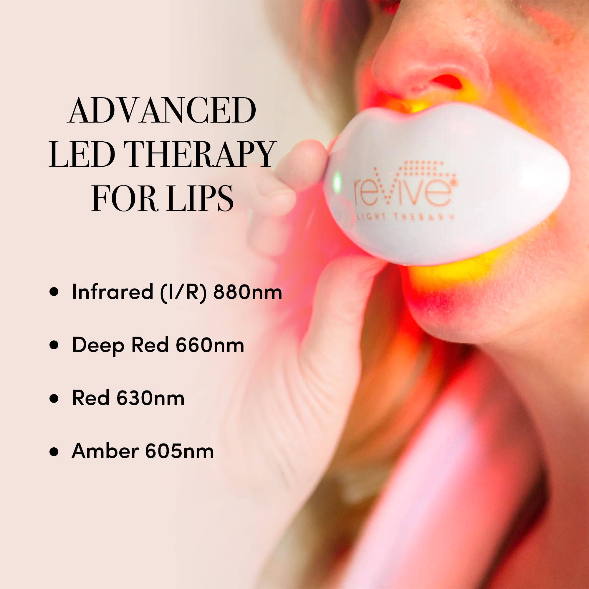 reVive Lux Lip Plumper side view highlighting compact portable design for on-the-go use.