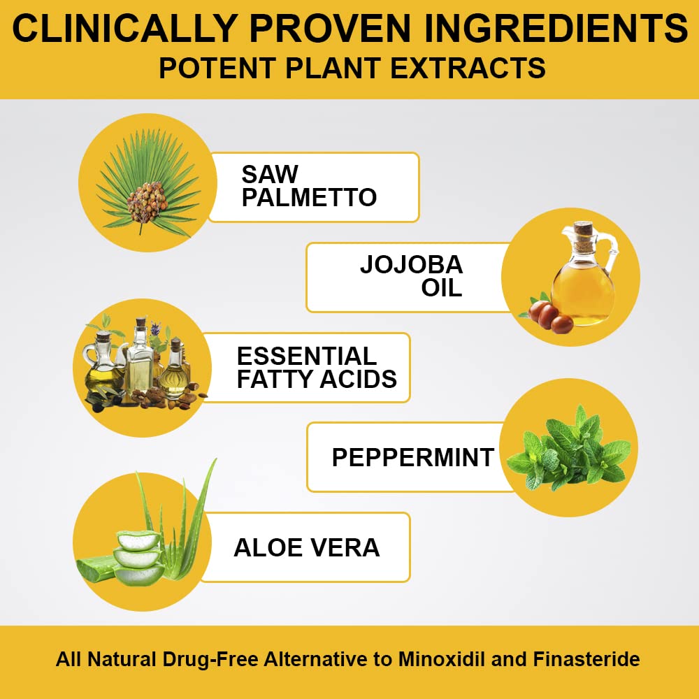 Revivogen MD Thickening Conditioner label underscores natural ingredients for scalp health.
