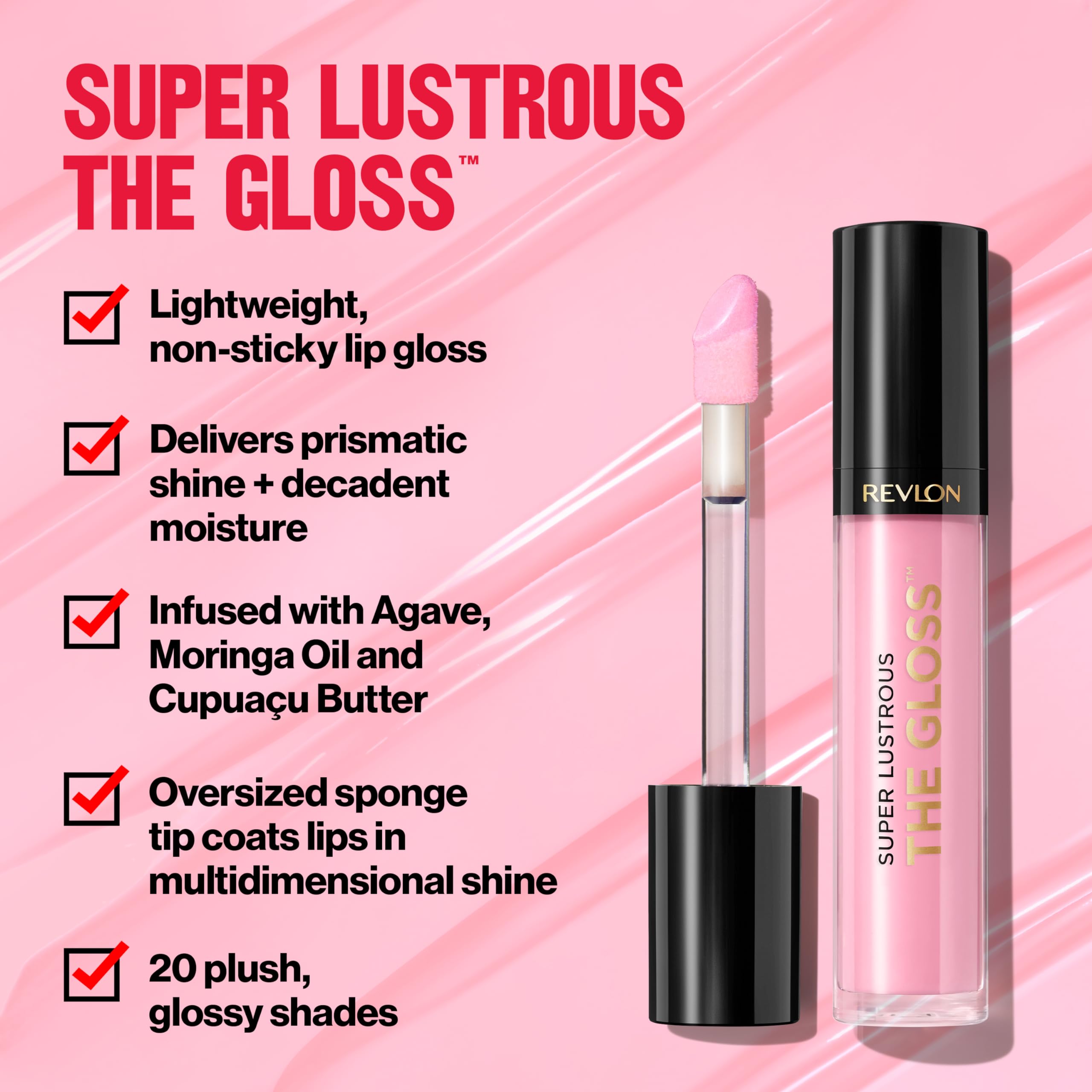 Textura no pegajosa de Revlon, sensación ligera en los labios.