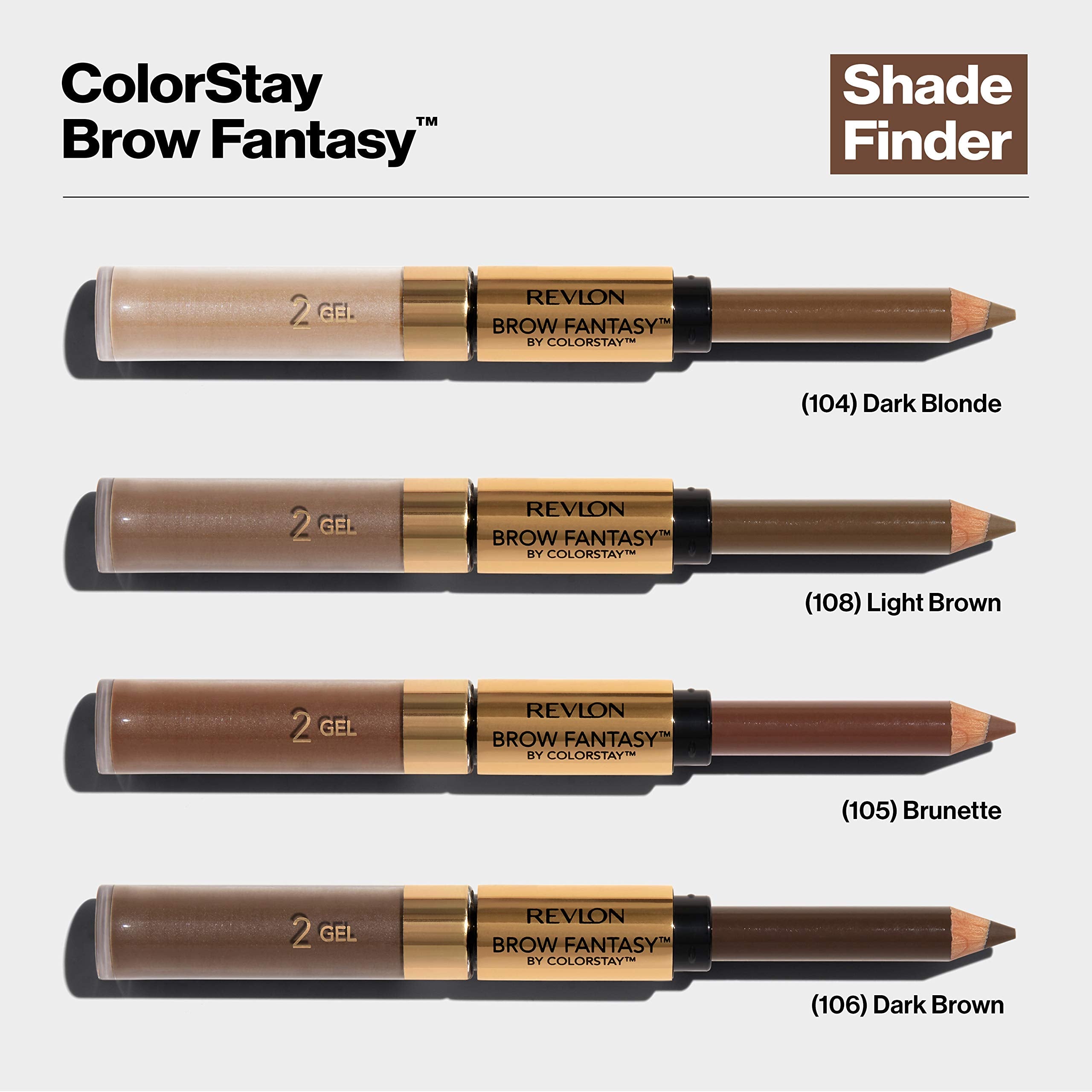 Revlon Brow Fantasy ophthalmologist-tested formula suitable for wearers.