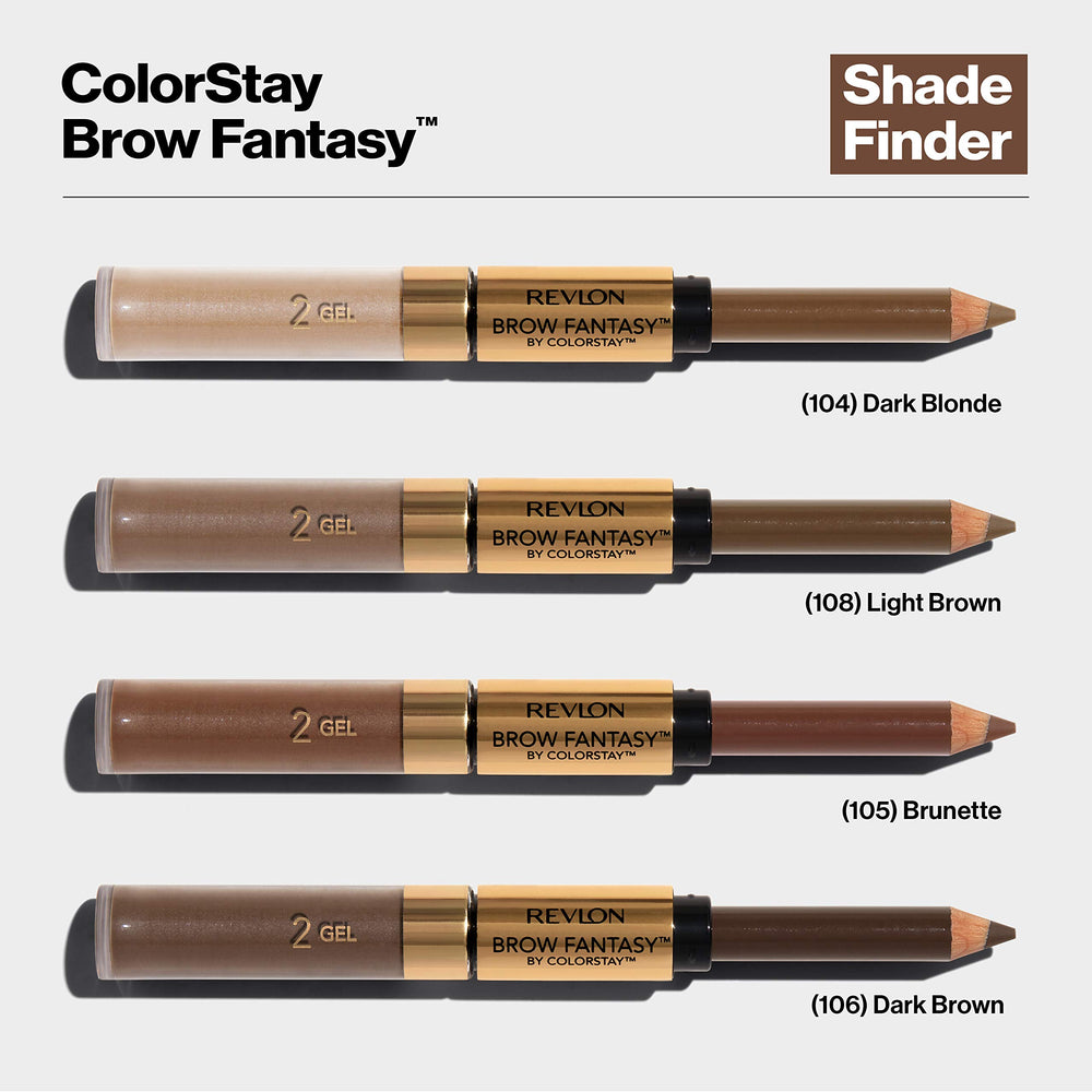 Revlon Brow Fantasy ophthalmologist-tested formula suitable for wearers.