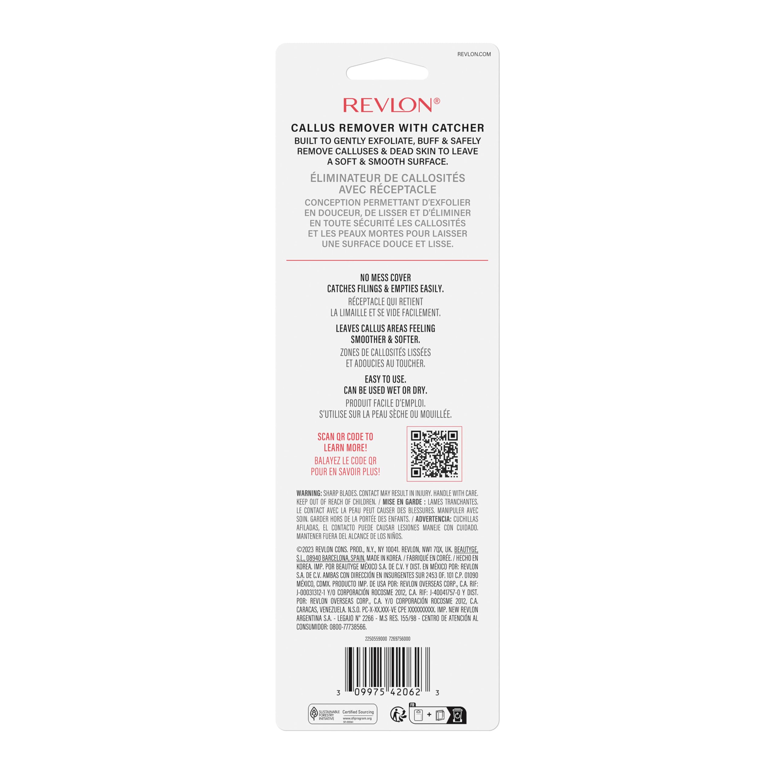 Revlon Callus Remover close-up shows exfoliating texture for precise use.