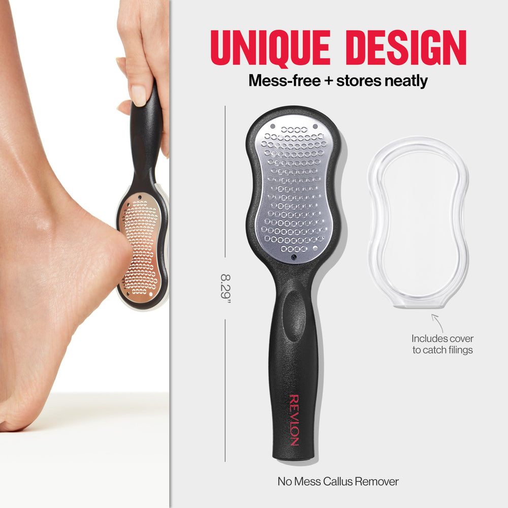 Revlon Callus Remover easy-to-grip handle enables comfortable use.