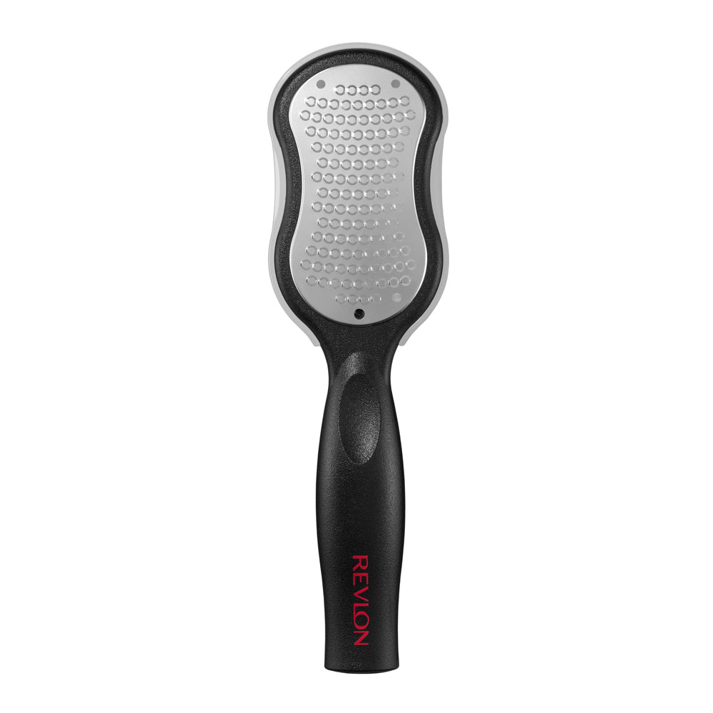 Revlon Callus Remover with no-mess cover closeup showing catcher for mess-free filing.