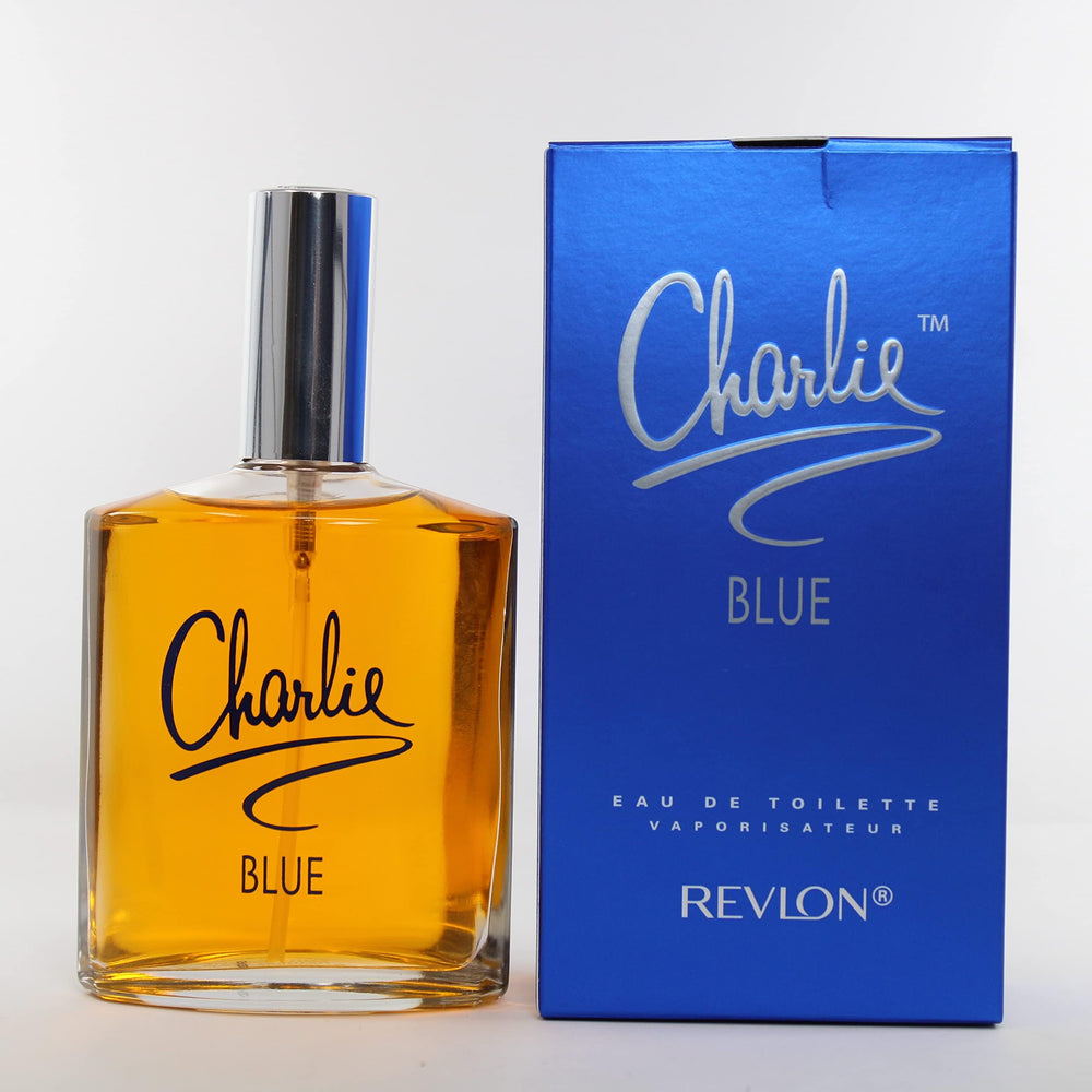 REVLON Charlie Blue cap and label detail for easy recognition.