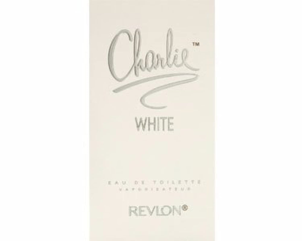 REVLON Charlie White spray bottle details with watermelon and jasmine hints for fresh daytime vibe.