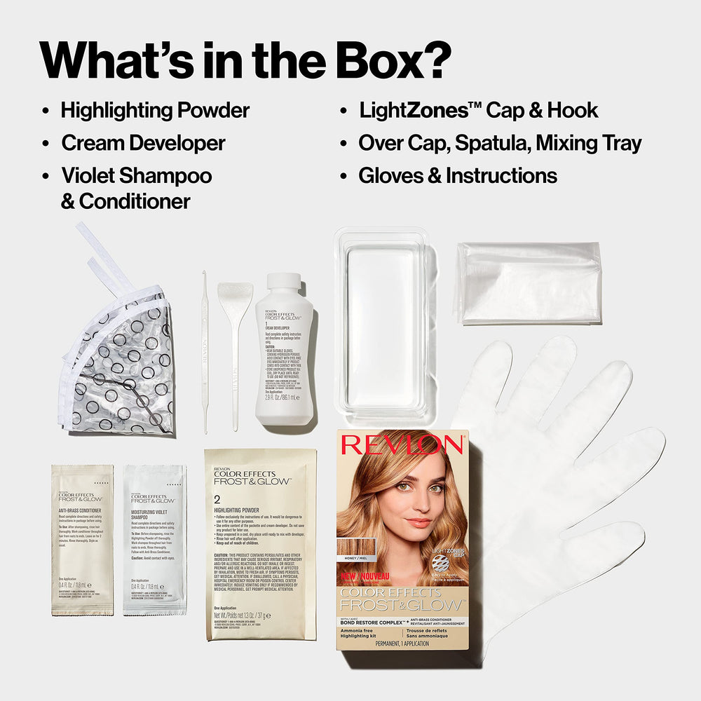 Revlon applicator brush delivering precise frosting or ombre streaks.