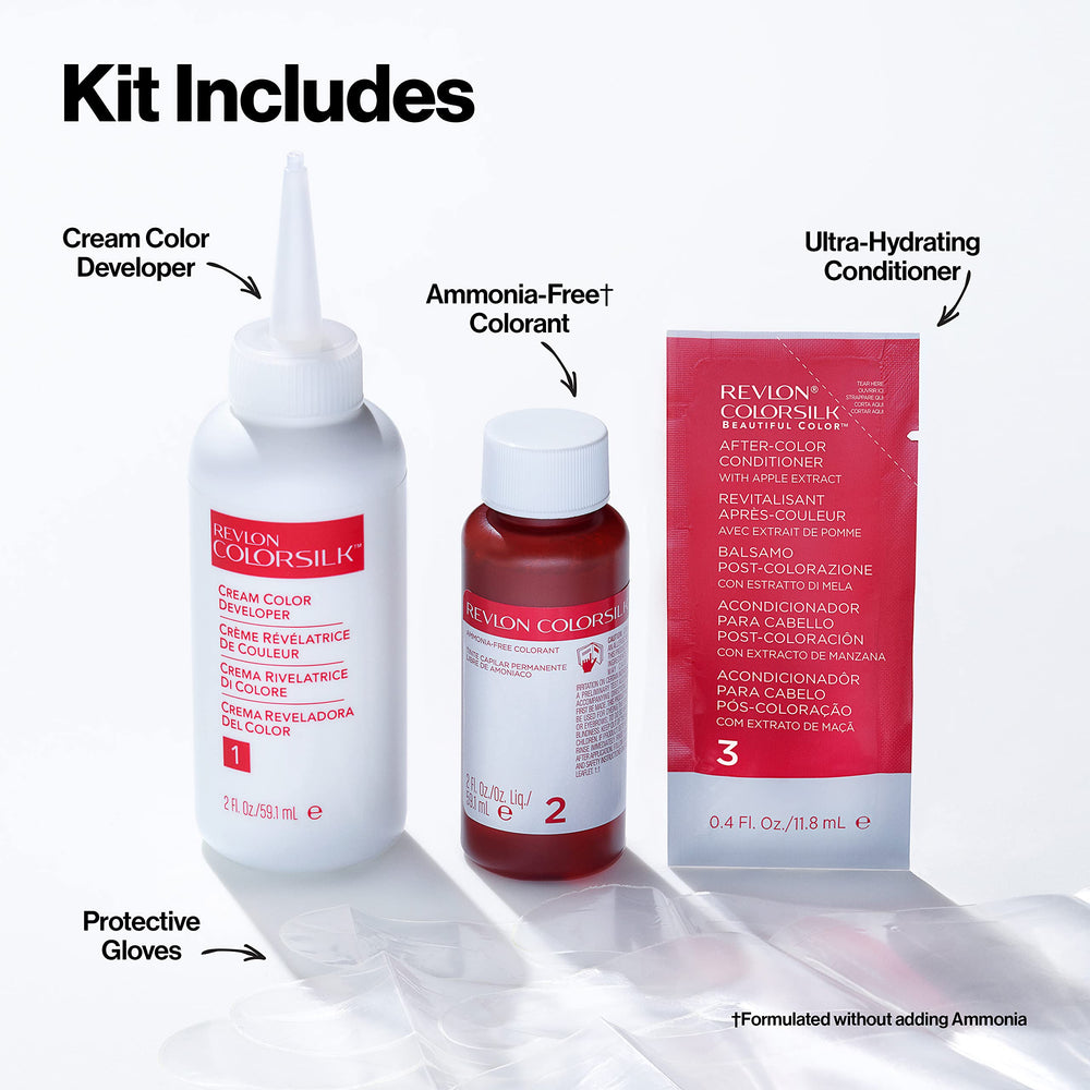 100% gray coverage shown with natural-looking, long-lasting finish.