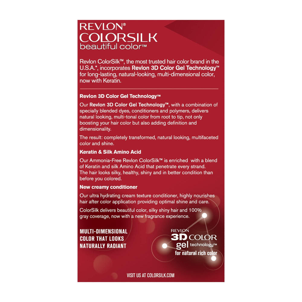 Revlon ColorSilk 20 Brown Black color brush for precise application