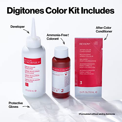 REVLON ColorSilk Digitones keratina ayuda a suavizar tras la coloración.