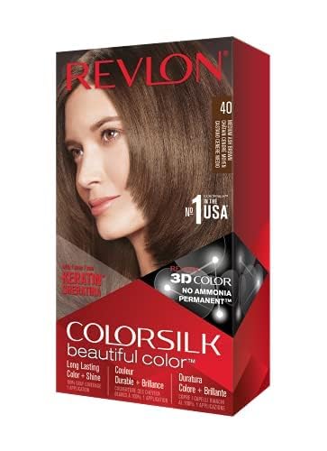 Revlon ColorSilk final shade on model demonstrating even tone and shine.
