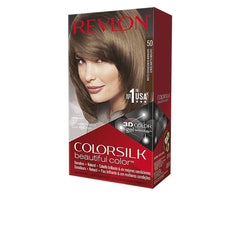 Revlon ColorSilk Light Ash Brown pack-3 for natural shade and lasting color