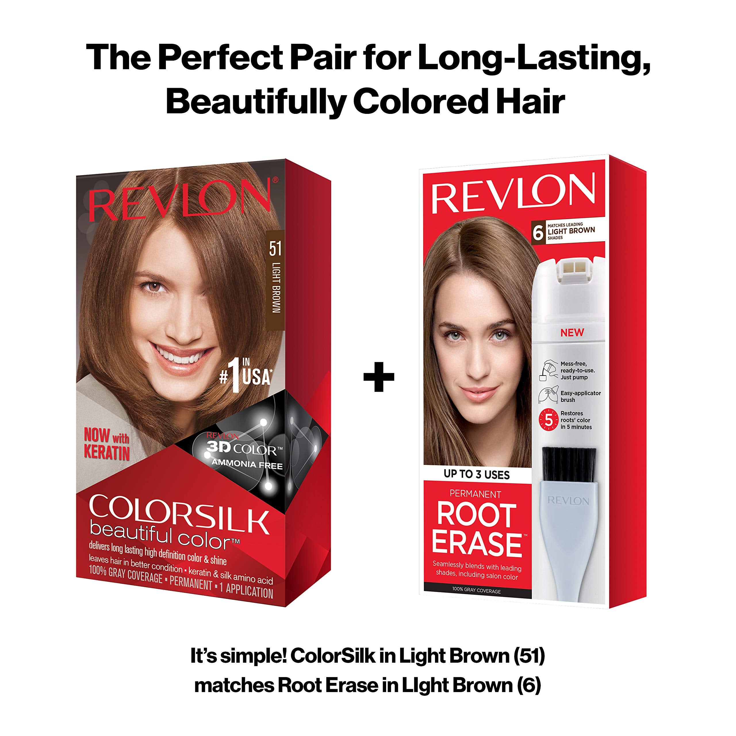 Revlon Colorsilk silk amino acids ingredient visual suggesting nourishing care