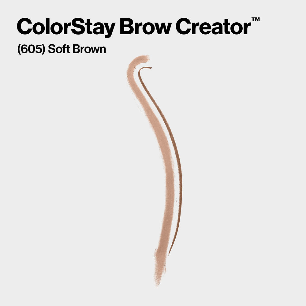 Revlon ColorStay Brow Creator pencil tip close-up delivering hair-like strokes