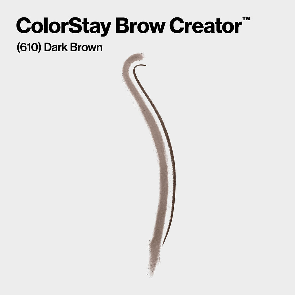 Revlon ColorStay Brow Creator powder application demonstrates fullness and dimension for bold brows.