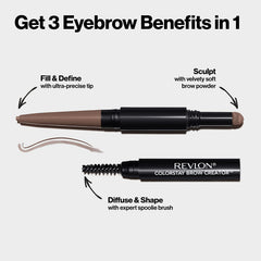 Revlon ColorStay Brow Creator powder pan adding fullness and definition