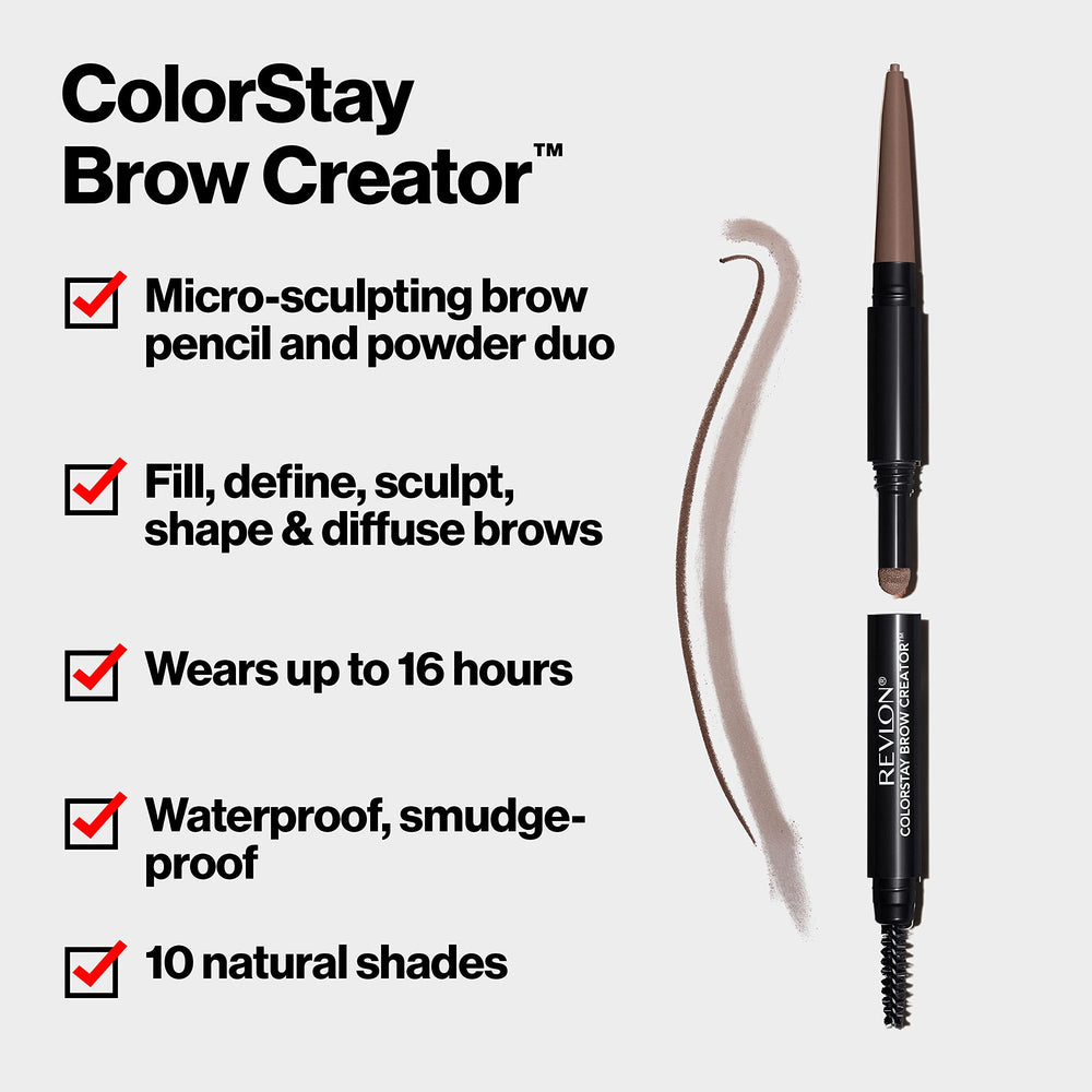 Revlon ColorStay Brow Creator spoolie brush grooming and blending brows