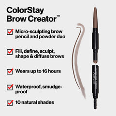 Revlon ColorStay Brow Creator spoolie brush grooming and blending brows