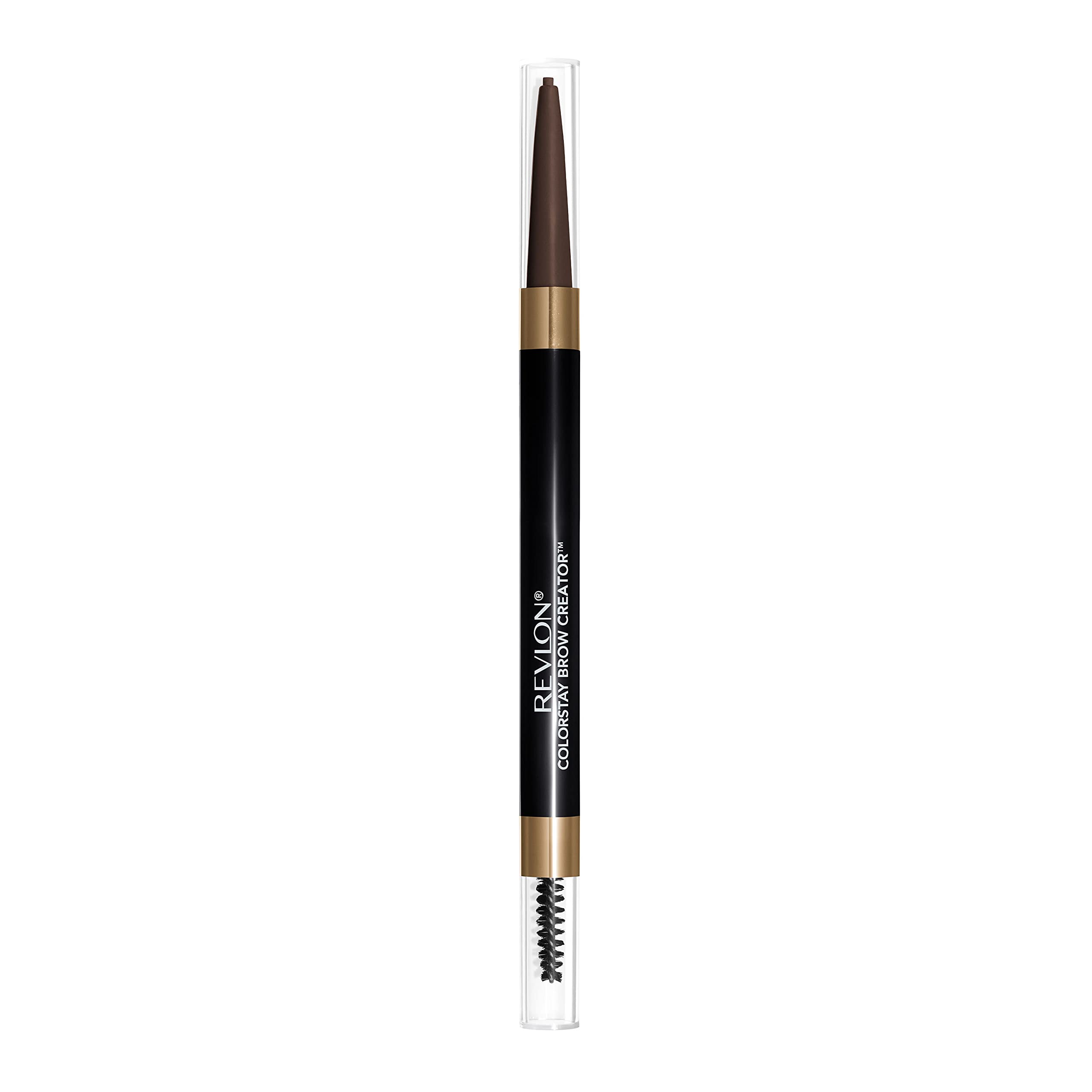 Revlon ColorStay Brow Creator tip closeup shows hair-like strokes for natural definition.