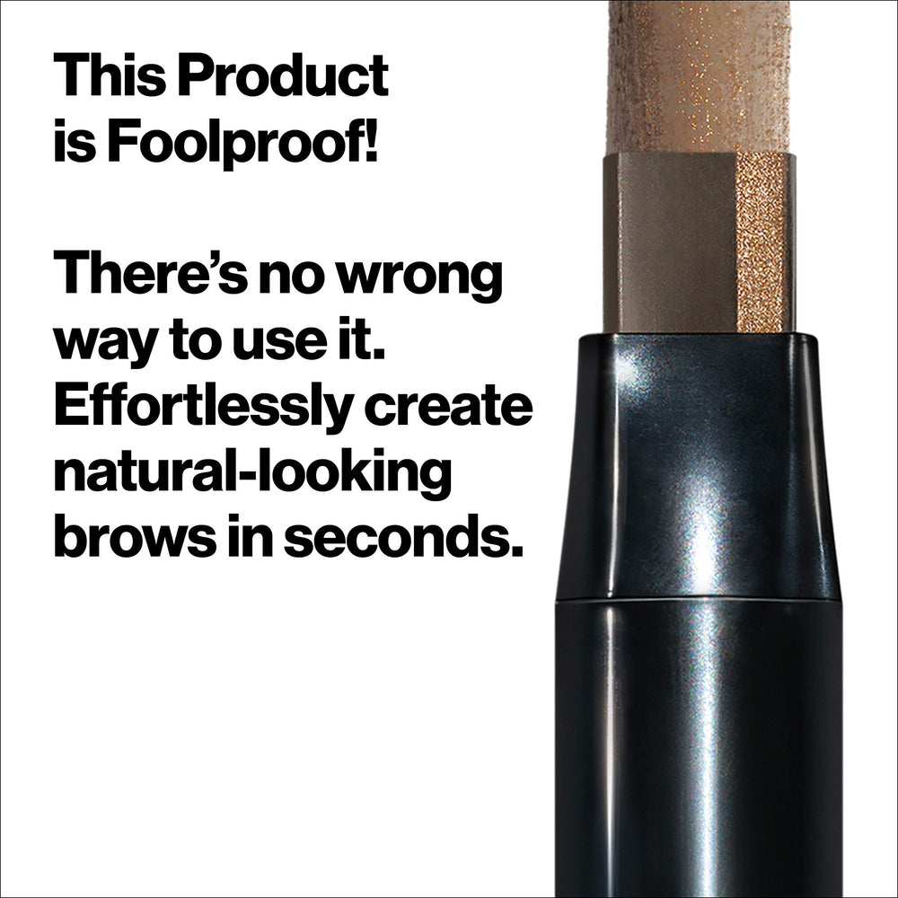 Revlon ColorStay BrowLights kabuki brush blends to a polished finish