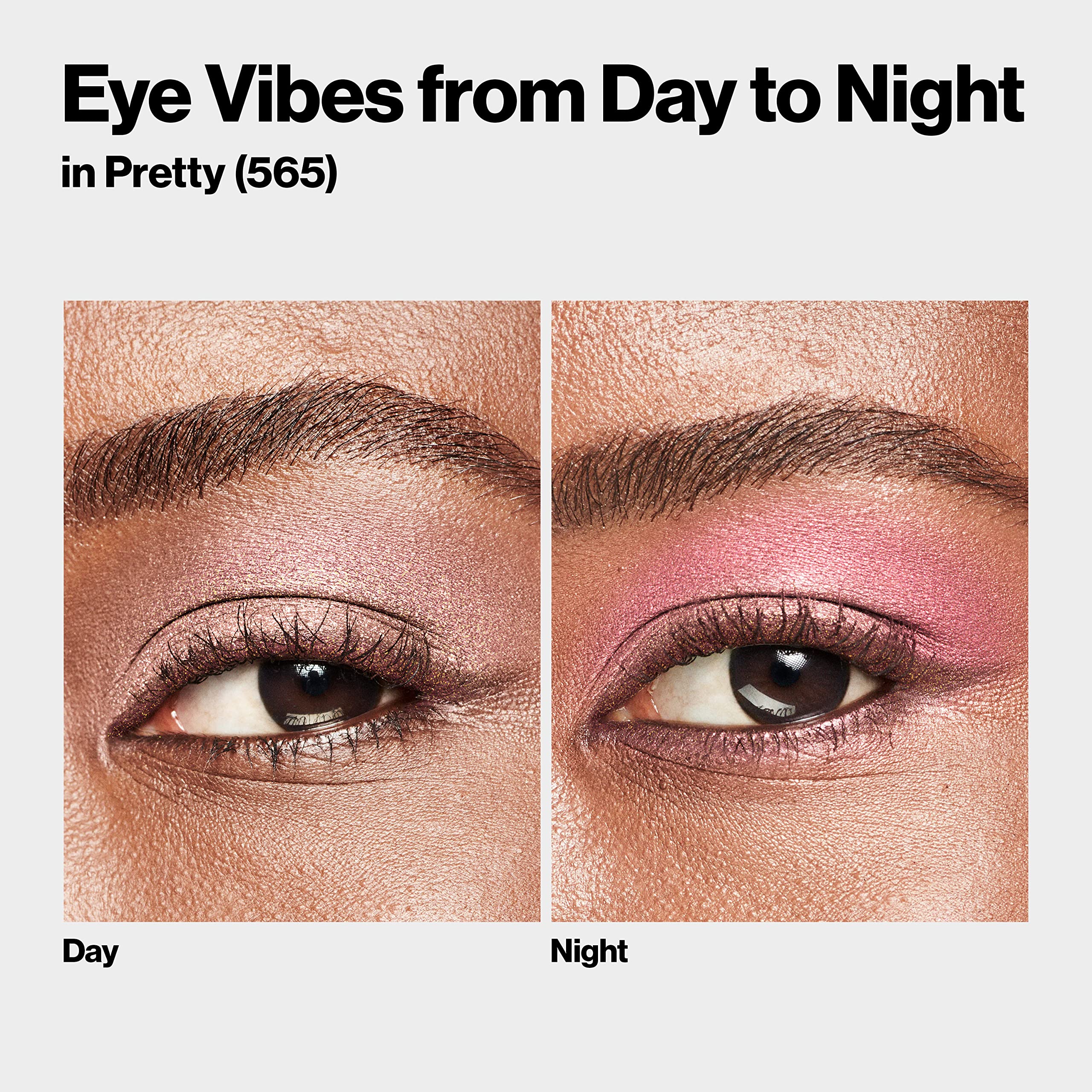 REVLON ColorStay Day to Night Eyeshadow Quad crease-proof swatches ensure longwear confidence.