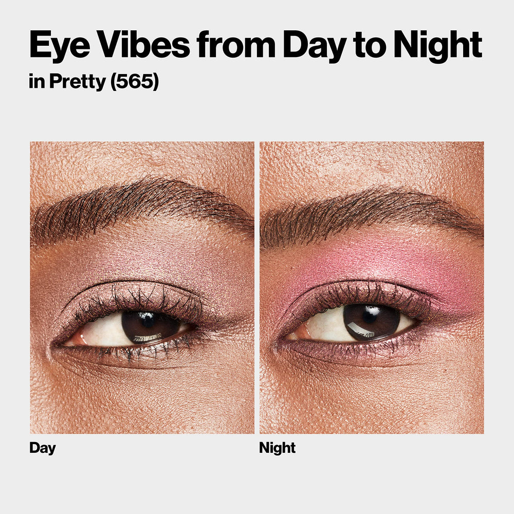 REVLON ColorStay Day to Night Eyeshadow Quad crease-proof swatches ensure longwear confidence.
