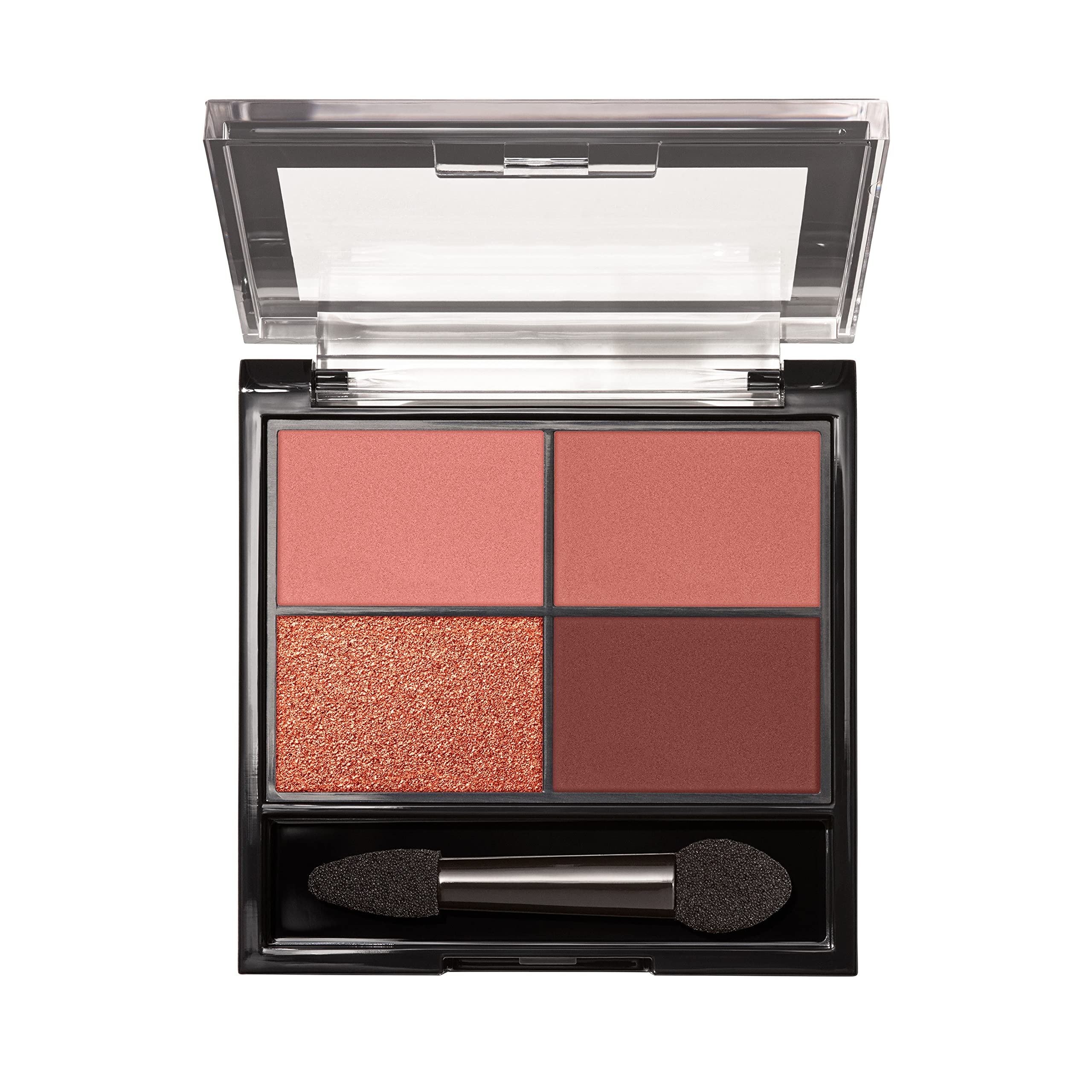 REVLON ColorStay Day to Night Quad close-up highlights buttery-soft powder-cream texture.