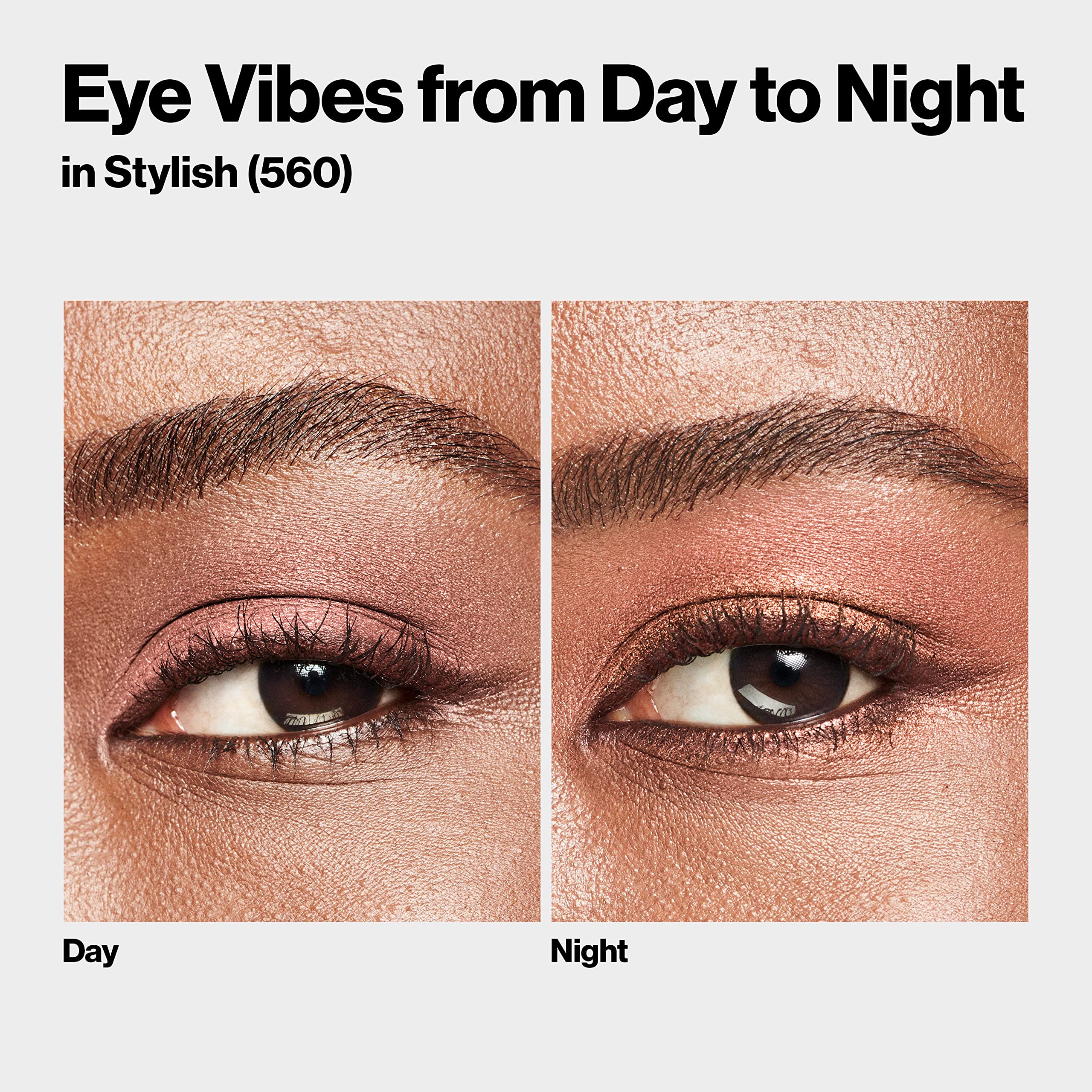 REVLON ColorStay Day to Night Quad romantic swatches for soft daytime to evening drama.