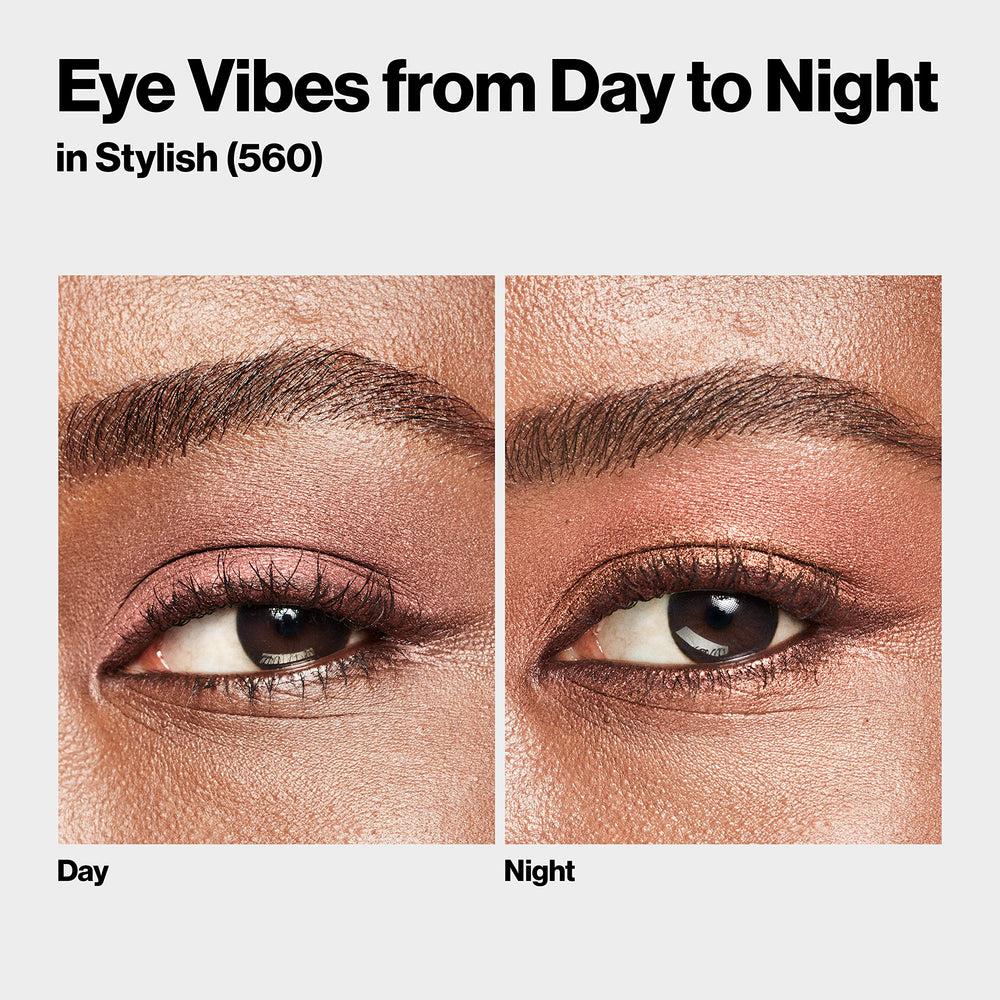 REVLON ColorStay Day to Night Quad romantic swatches for soft daytime to evening drama.