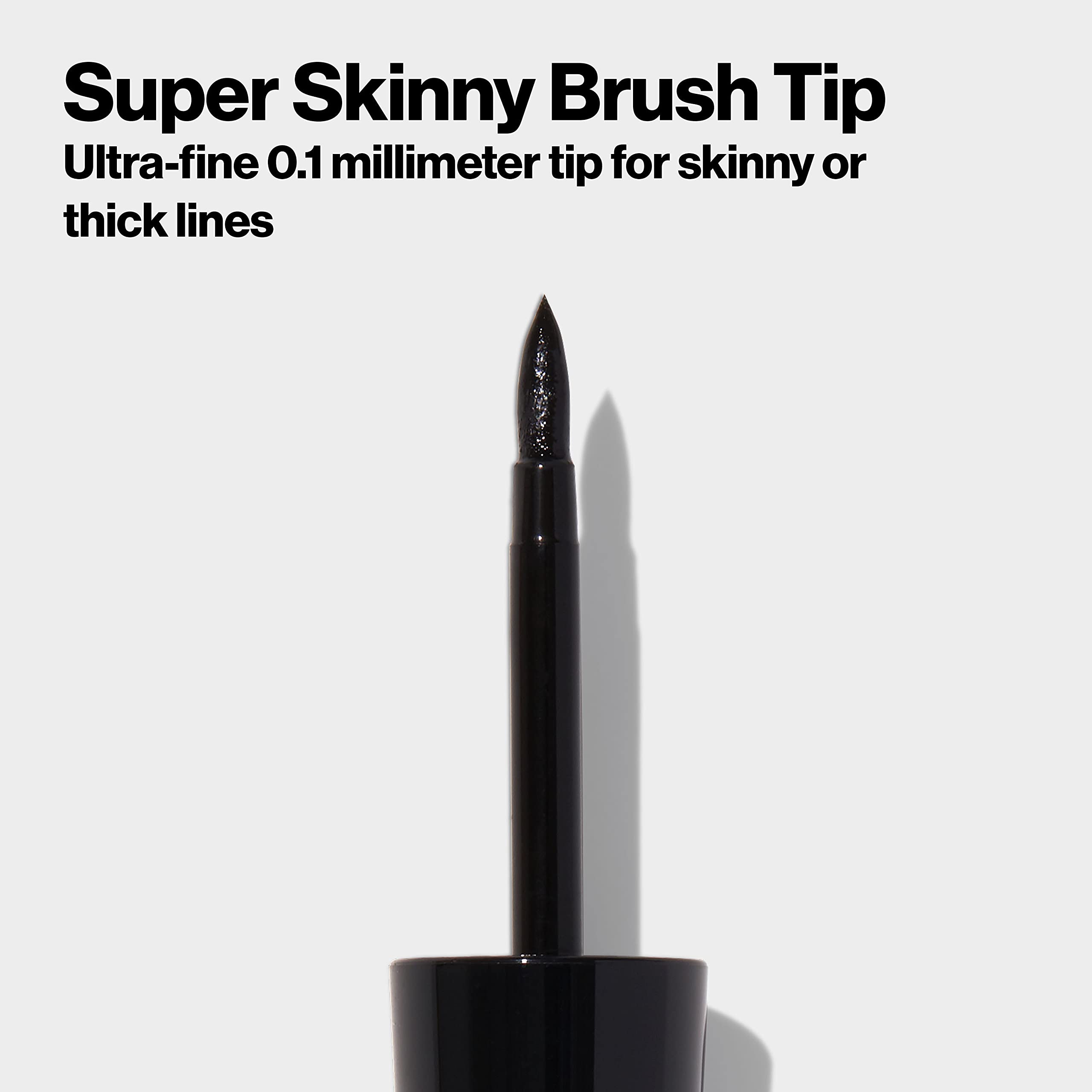 REVLON ColorStay eyeliner quick-dry formula enables smooth lines.