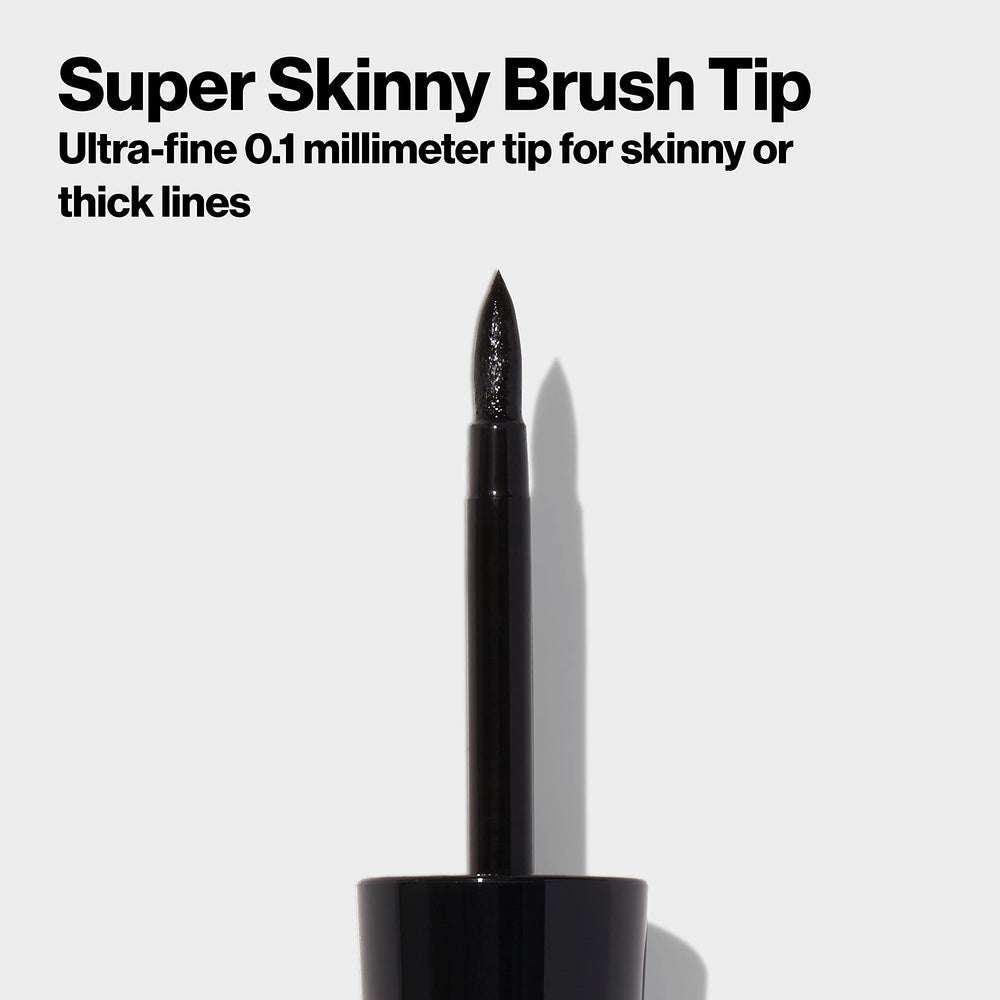 REVLON ColorStay eyeliner quick-dry formula enables smooth lines.