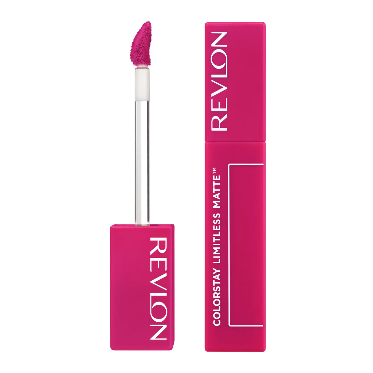 Revlon ColorStay Limitless Matte Lipstick packaging showcases vegan formula for everyday comfortable wear.