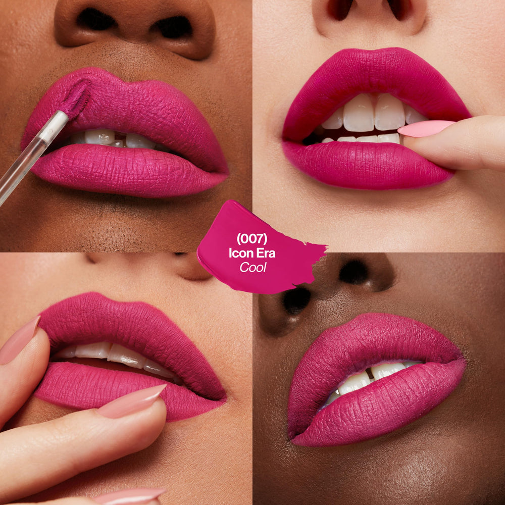 Revlon ColorStay Limitless Matte Lipstick tube close-up highlighting sleek durable finish.