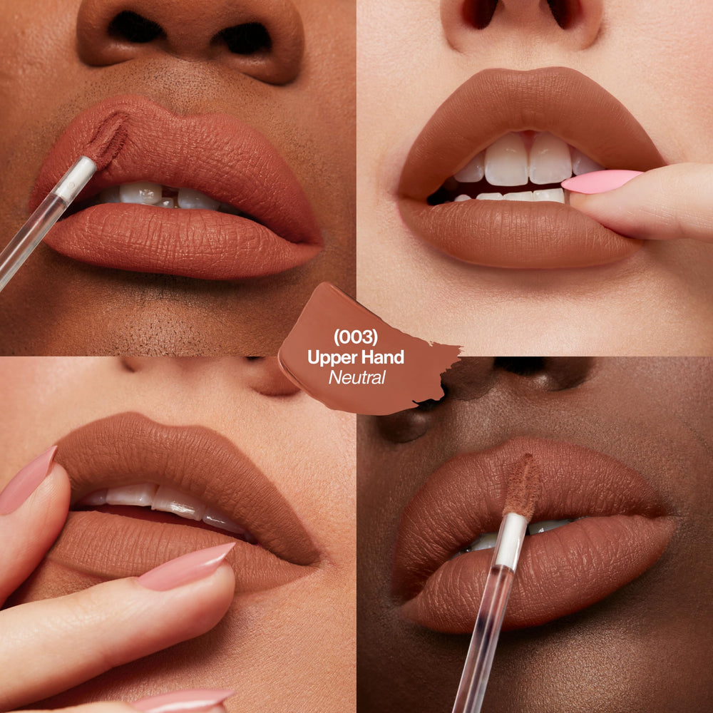Revlon ColorStay Limitless Matte lip swatch on arm displays vibrant, even matte finish