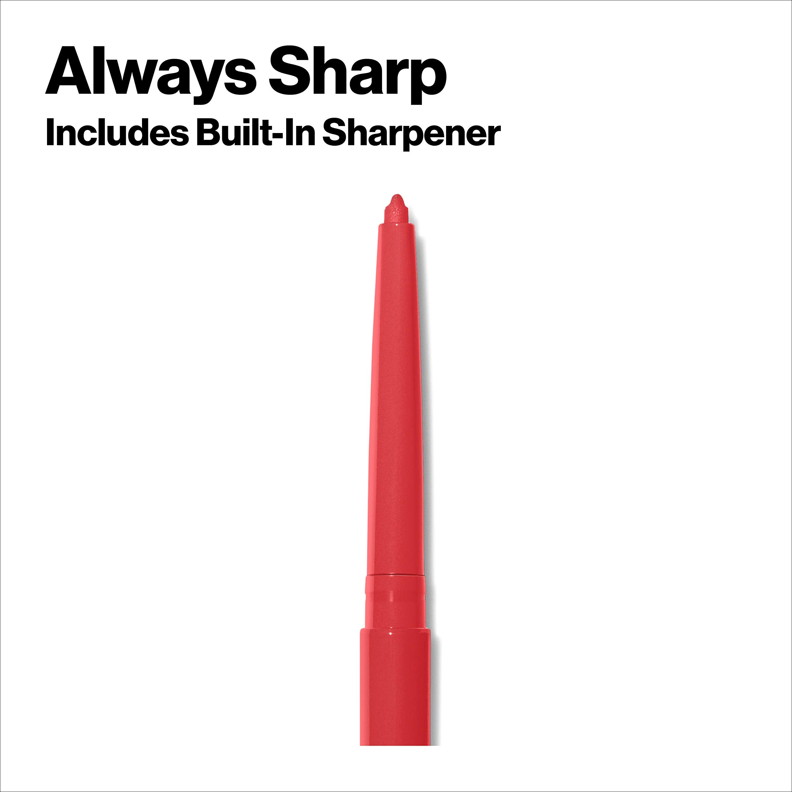 Revlon ColorStay lipliner longwear effect swatch highlights durable, studio-ready color