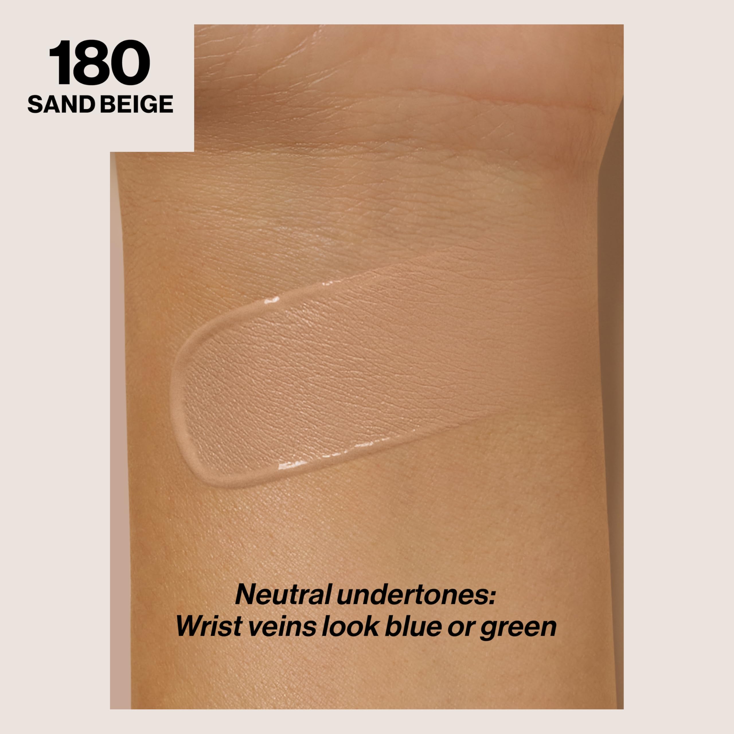Revlon ColorStay SPF 15 application shot emphasizing all day protection and blendable formula